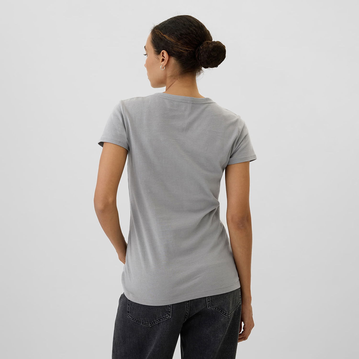 Тениска GAP T-shirt Logo Shortleeve Tee Pilot Grey L Сиво | 541948-00, 1