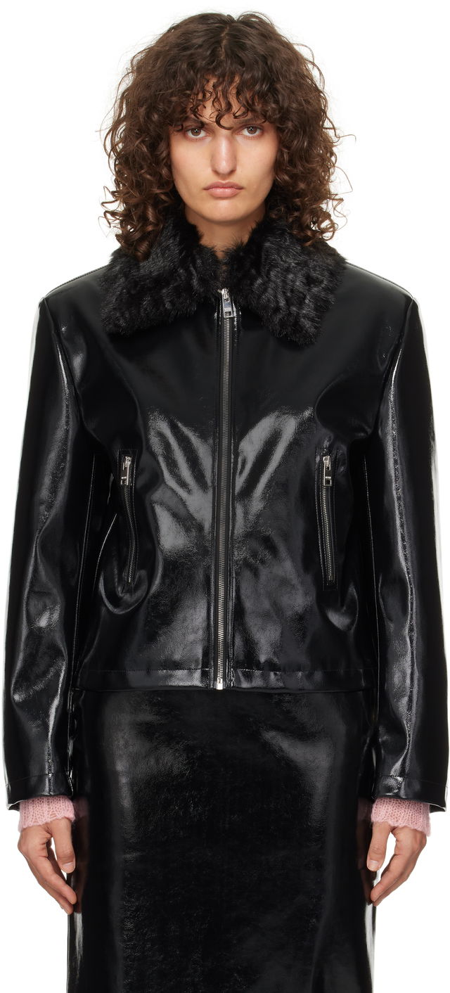 Faux-Leather Jacket