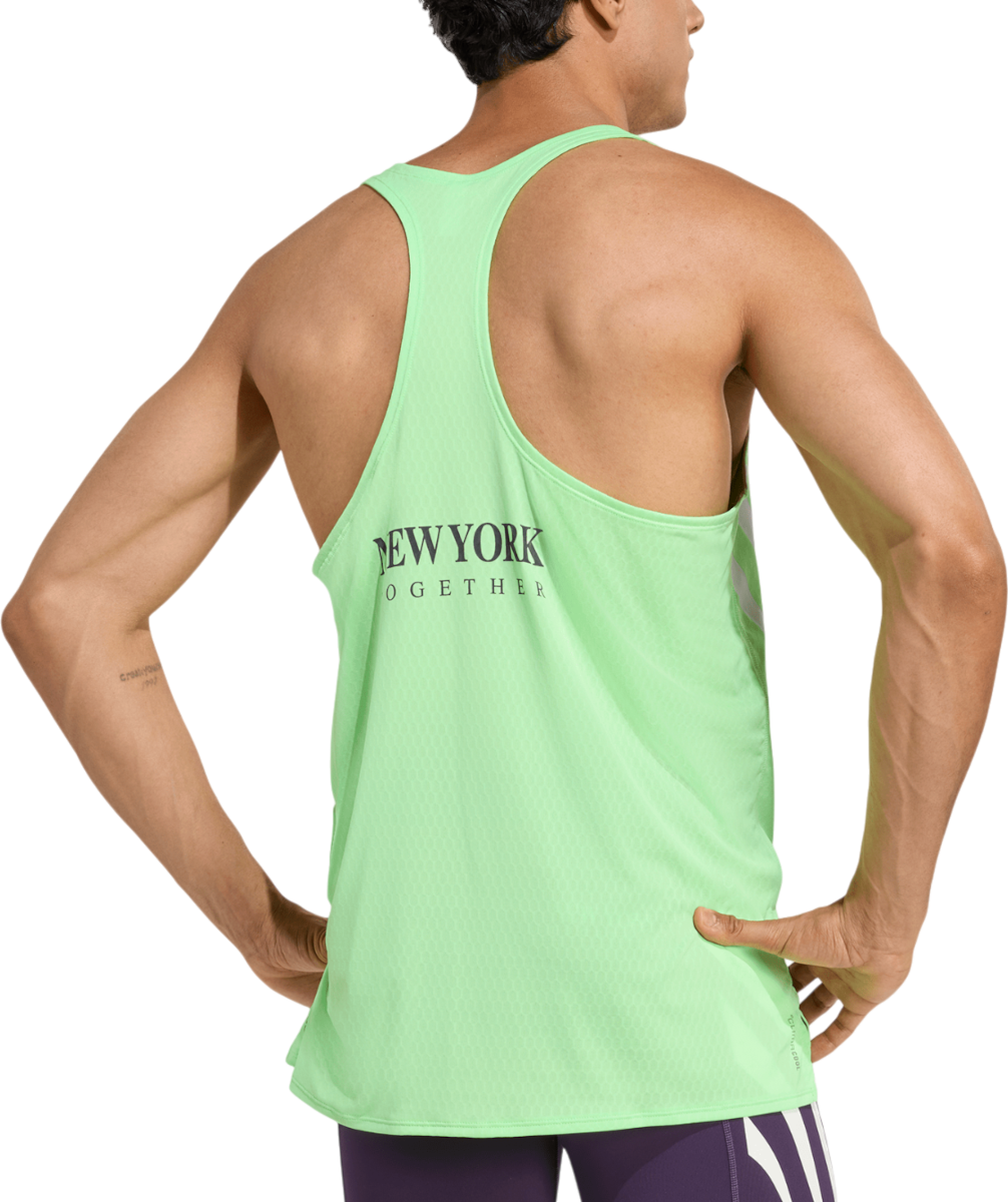 Потник adidas Originals Adizero New York City Performance Running Tank Top Зелено | jy6999, 1