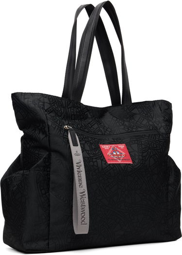 Голяма пазарска чанта Vivienne Westwood Vivienne Westwood Henry Medium Tote Черно | 4D02000AU-W016Q-, 1
