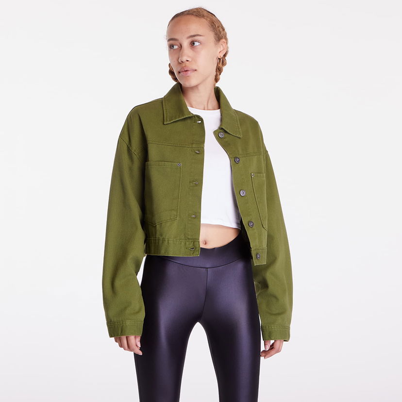 Яке Vans Raynes Crop Trucker Jacket Pesto Зелено | VN000G8SCIB1