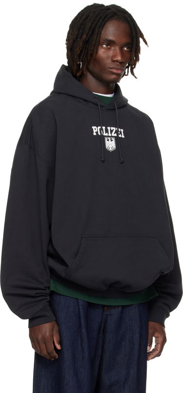 Суитчър VETEMENTS VETEMENTS Oversized 'Polizei' Hoodie Черно | UH76HD300B, 1