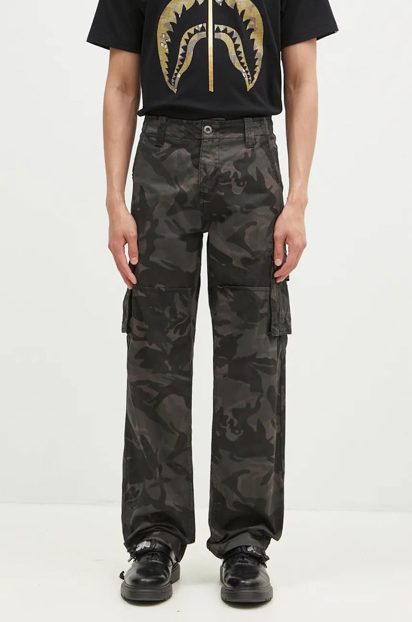 Карго панталони Alpha Industries Jet Camo Pants Черно | 101212C