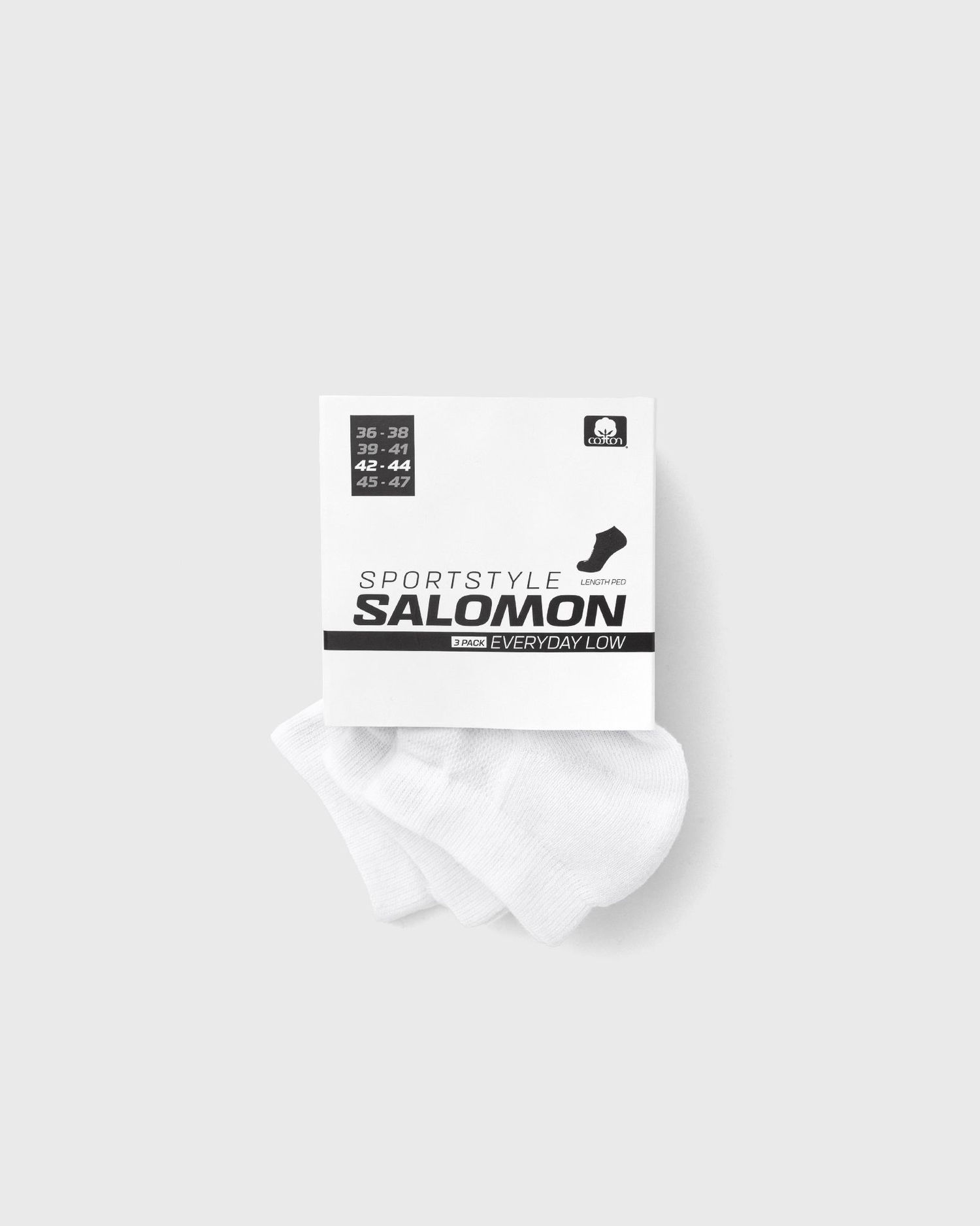 Чорапи Salomon EVERYDAY LOW 3-PACK Бяло | LC2086900, 0