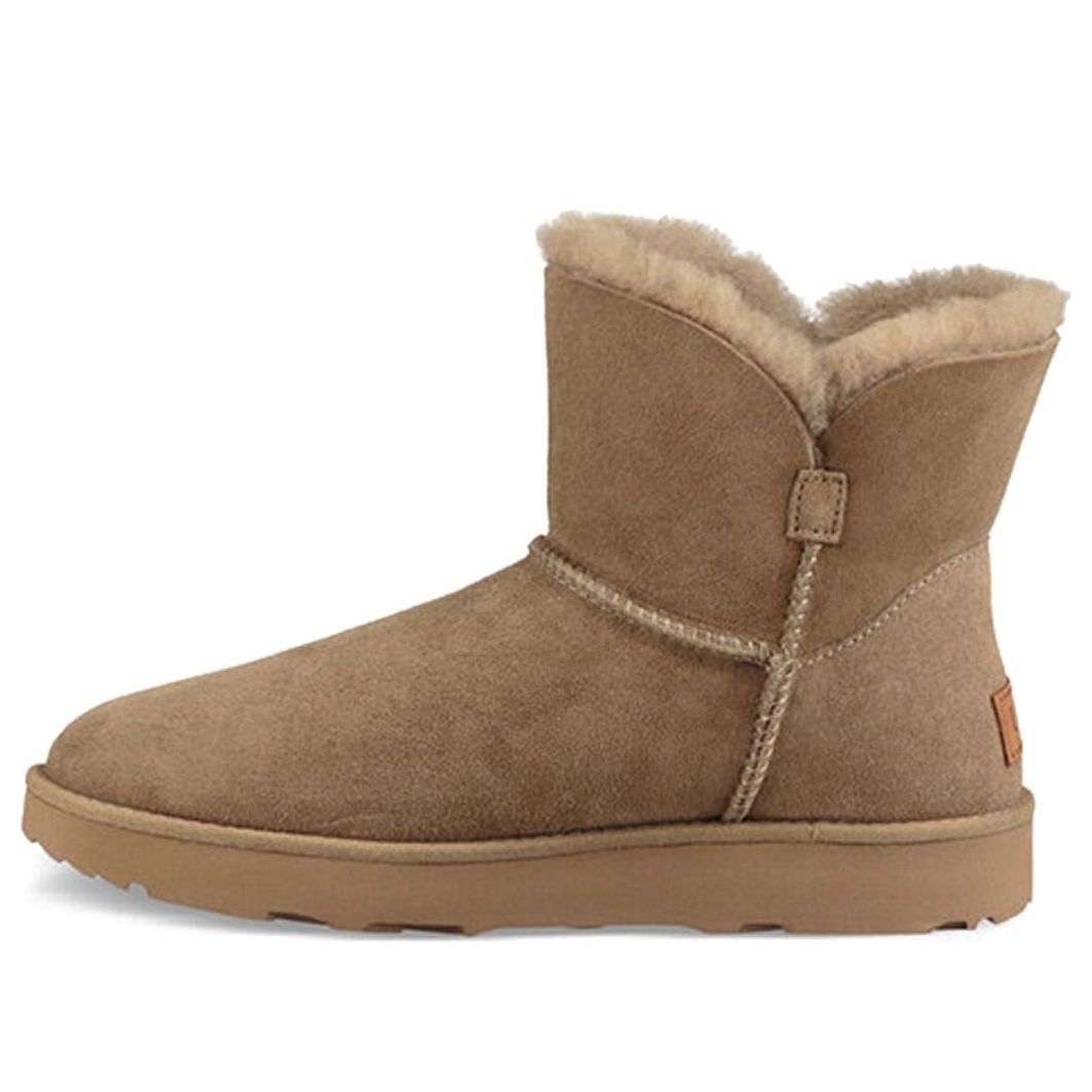 Кецове и обувки UGG Classic Cuff Mini Suede Boots Кафяво | 1016417-ALP, 0