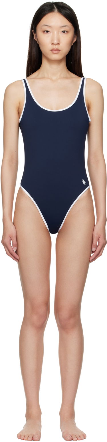 Бански Sporty & Rich Sporty & Rich Carla One Piece Swimsuit Тъмно синьо | SM017620302BL106, 0