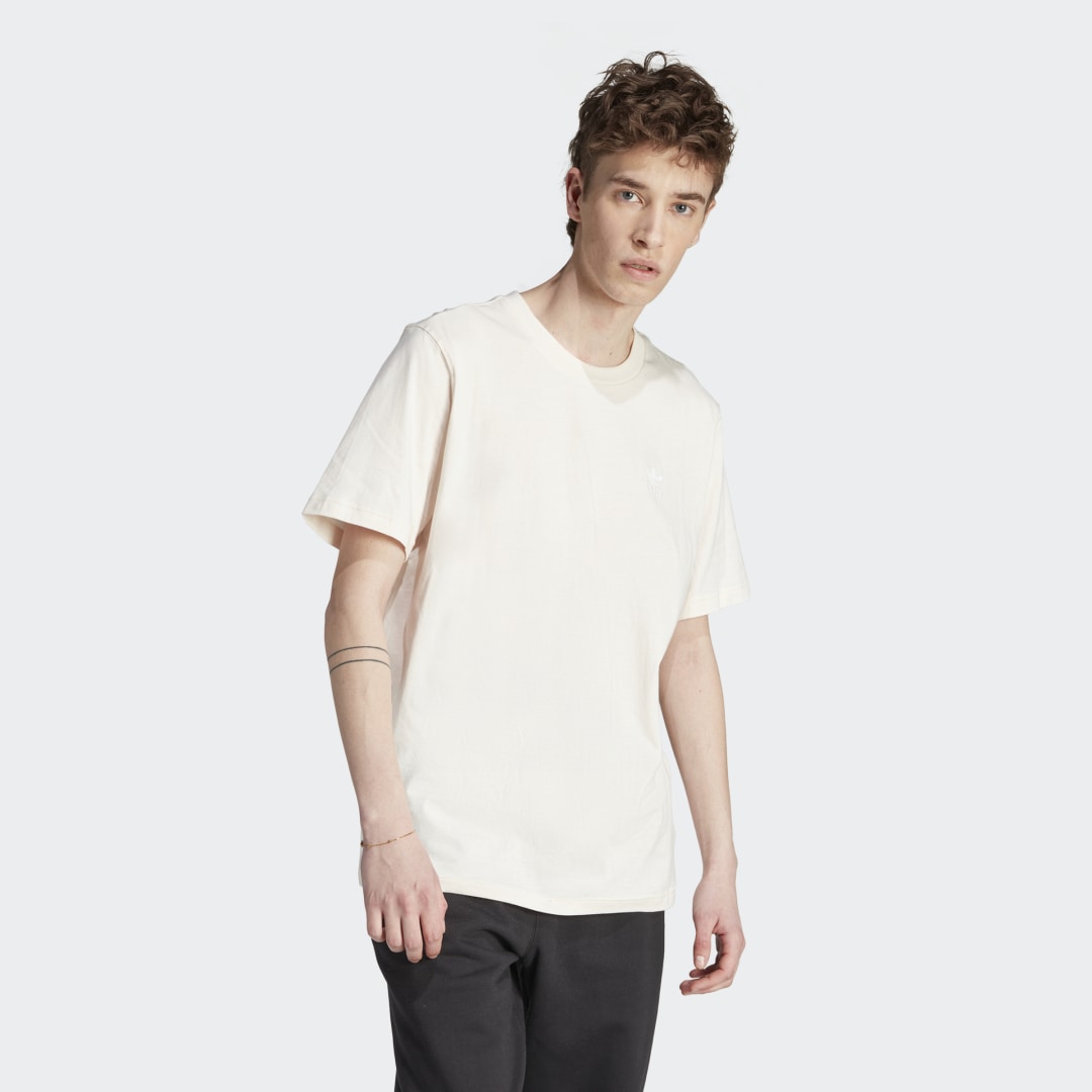 Тениска adidas Originals Trefoil Essentials Tee Бежово | IL2509, 1