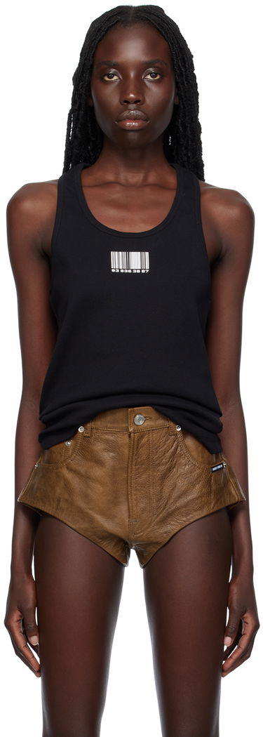 Потник VETEMENTS Barcode Graphic Tank Top Черно | VL18TR220B, 0