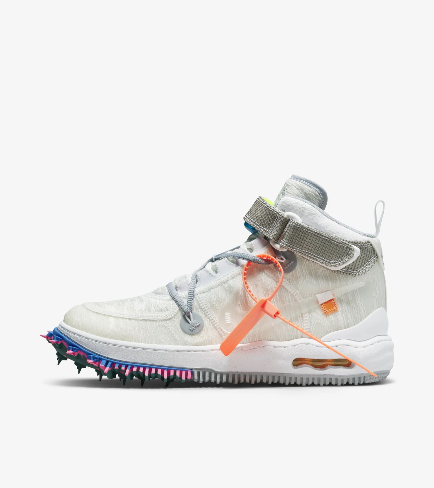 Кецове и обувки Nike Off-White x Air Force 1 Mid "White" Бяло | DO6290-100, 0