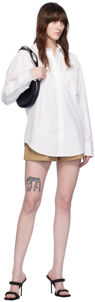 Риза Alexander Wang Pocket Shirt Бяло | 4WC2241482, 3