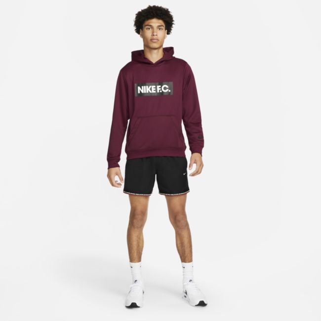 Суитчър Nike Football Hoodie Бургунди | DC9075-638, 1