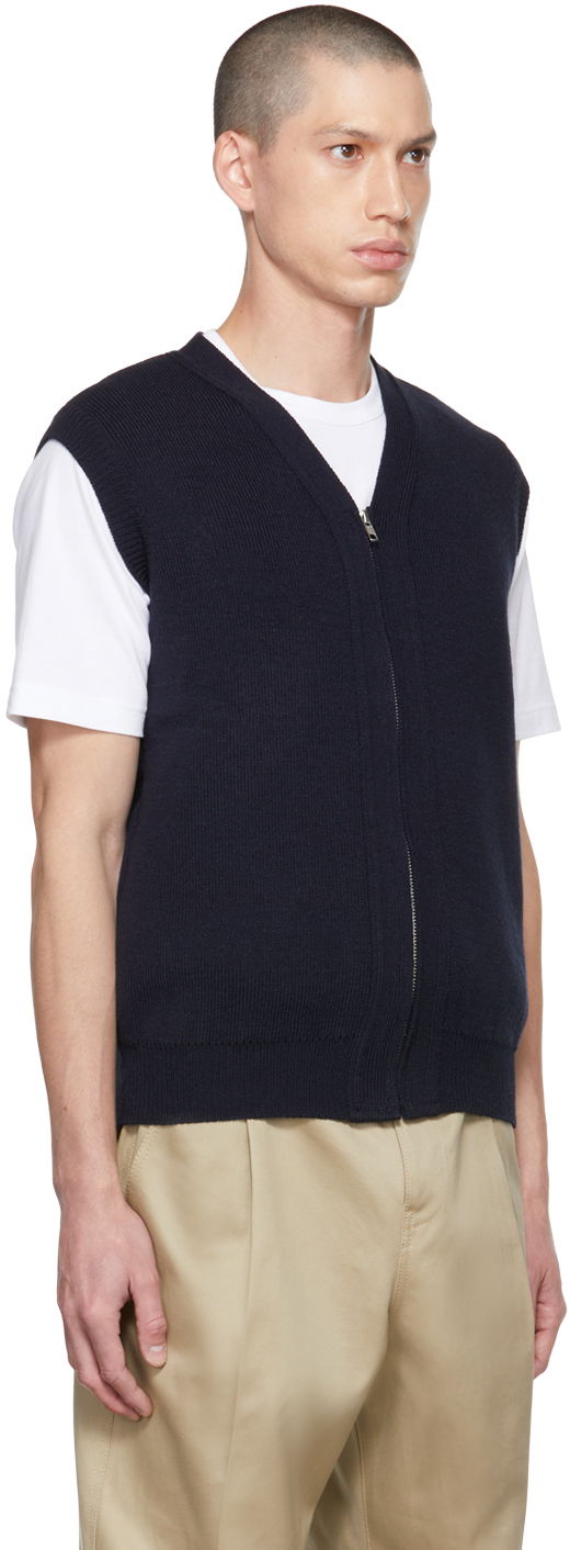 Жилетка Comme des Garçons Lochaven of Scotland Edition Zip Vest Тъмно синьо | DH-N506-051, 1
