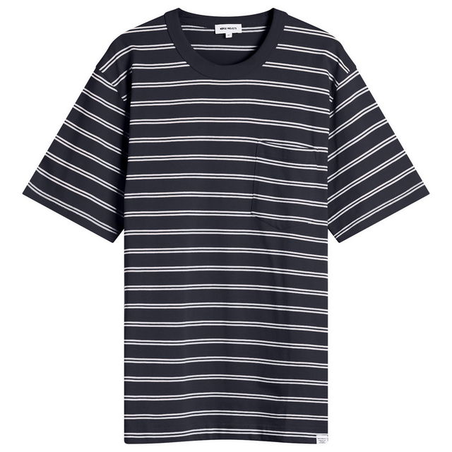 Holger Sailor Stripe Pocket T-Shirt, Size Large
