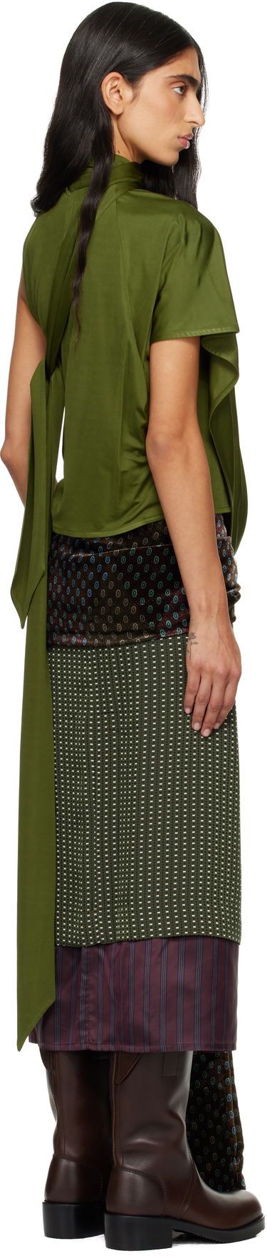 Тениски и потници Dries Van Noten Dries Van Noten Draped Top Многоцветен | 252-011158-2617, 2