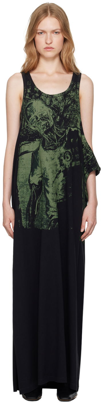 Pокля Maison Margiela Jersey Maxi Dress Черно | S62DG0026 S23588, 0