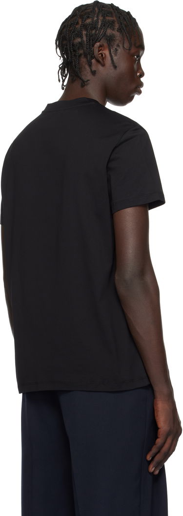 Тениска Balmain Vintage Gel Logo T-Shirt Черно | EH1EF000GD84, 2