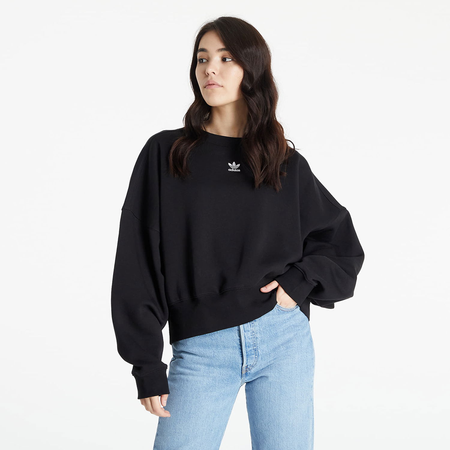Суитчър adidas Originals Adicolor Essentials Fleece Черно | H06660, 0