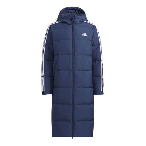 Палта adidas Performance Terrex 3st Long Warm Hooded Down Jacket Синьо | H20763