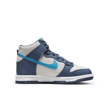 Кецове и обувки Nike Dunk High Light Bone Diffused Blue GS Синьо | DB2179-006, 2