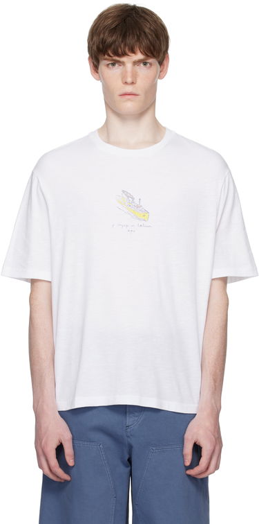Тениска A.P.C. A.P.C. Jack Graphic T-Shirt Бяло | COHJC-H26517, 0
