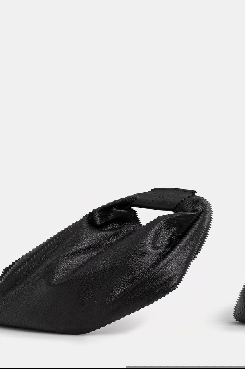Дамска чанта Maison Margiela MM6 Maison Margiela Japanese Draped Mini Leather Bag Черно | SB5WD0029, 1