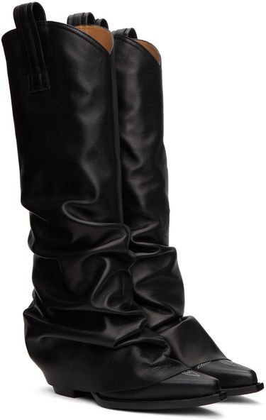 Pокля R13 R13 Mid Cowboy Sleeve Boots Черно | R13S0107-S001A, 3