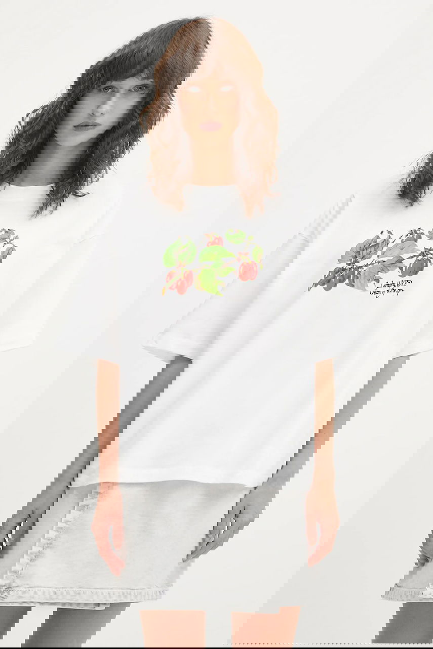 Тениска Carhartt WIP Short Sleeve Oversized T-Shirt Cream Of The Crop Бяло | I035244.02XX, 0