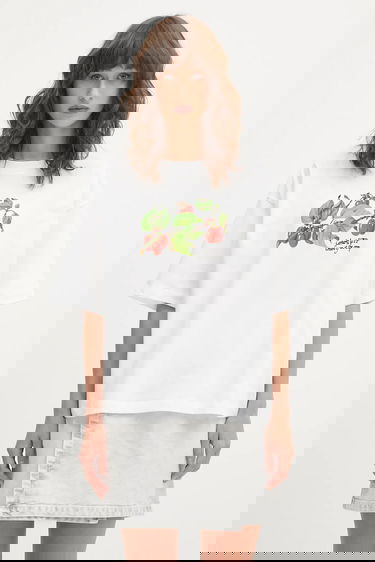 Тениска Carhartt WIP Short Sleeve Oversized T-Shirt Cream Of The Crop Бяло | I035244.02XX, 0