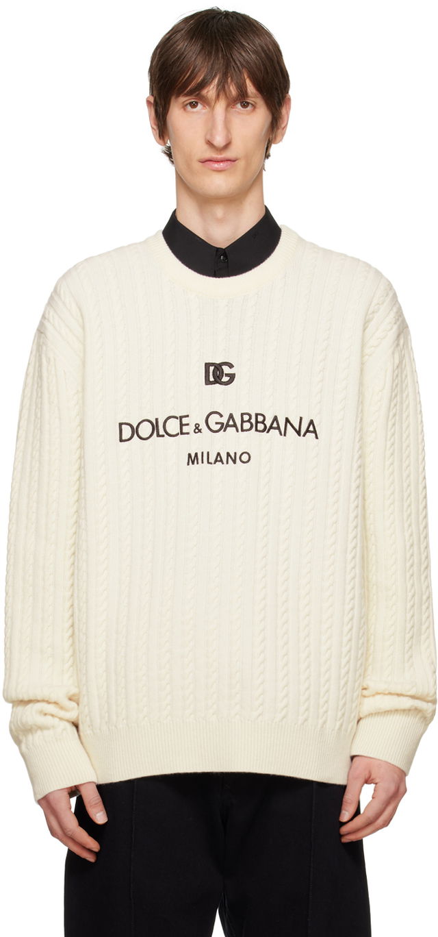 Girocollo Sweater "Off-White"