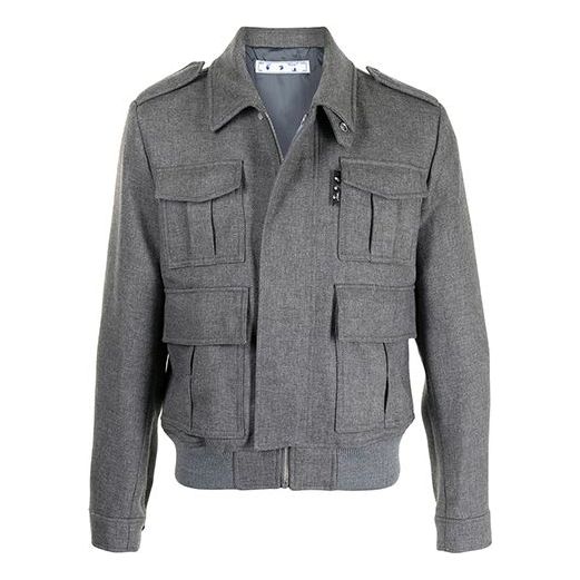 Яке Off-White Off-White SS21 Multiple Pockets Jacket Сиво | OMEA271R21FAB0010800