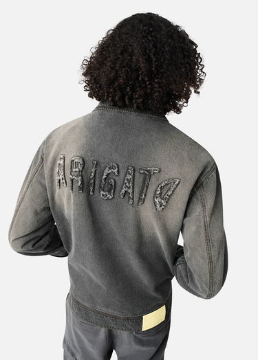 Яке AXEL ARIGATO Travis Washed Zip-Up Denim Jacket Сиво | A3472001, 7