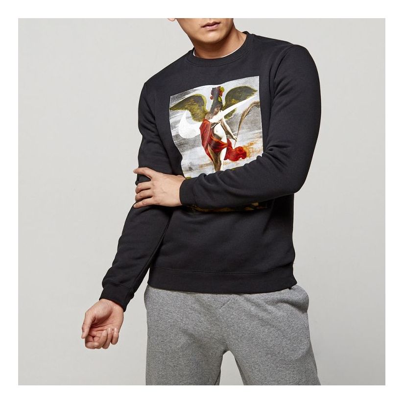 Пуловер Nike Round Neck Sweatshirt Черно | AQ7140-010, 0