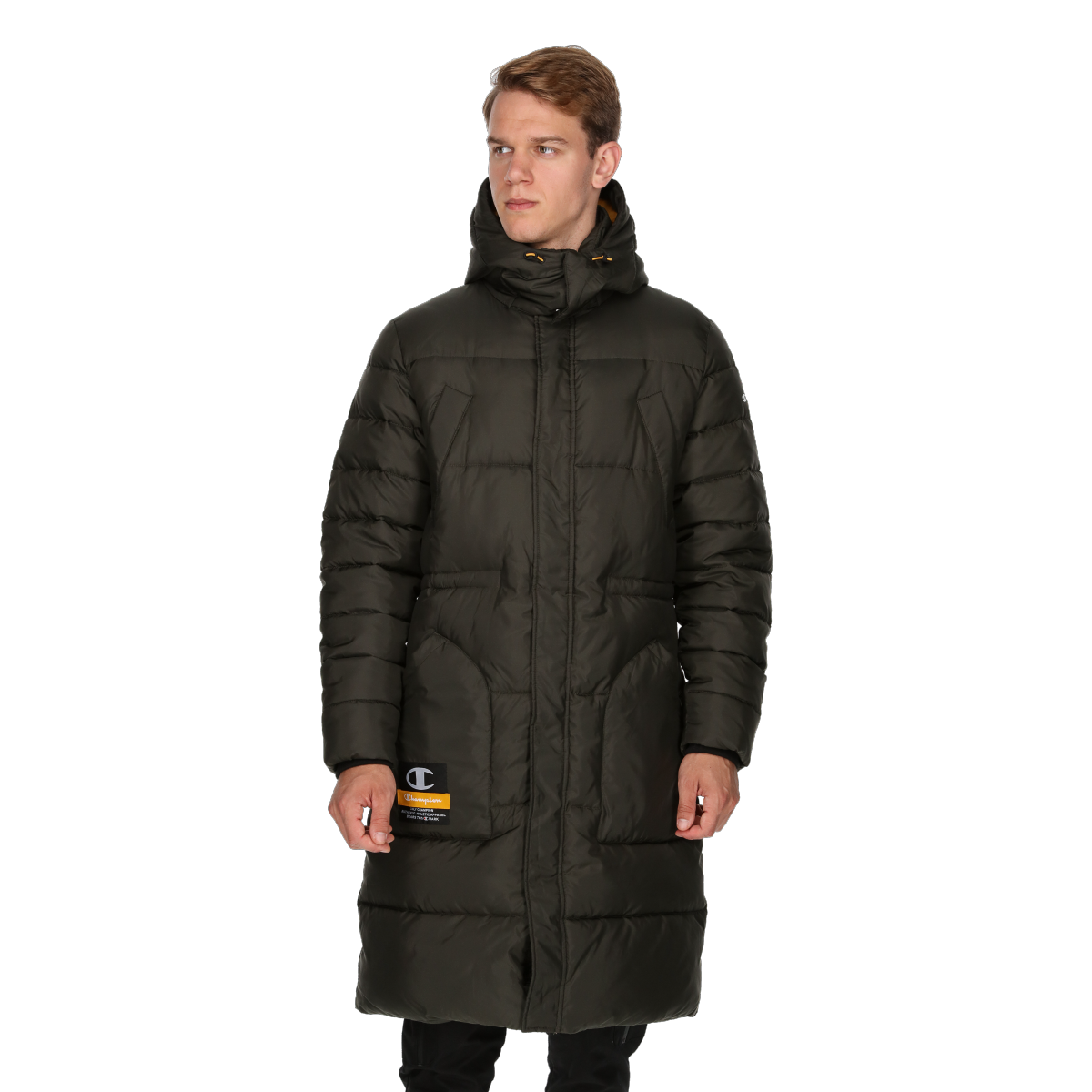 Парка Champion URBAN STREET Long Hooded Puffer Parka Зелено | CHA233M506-68, 0