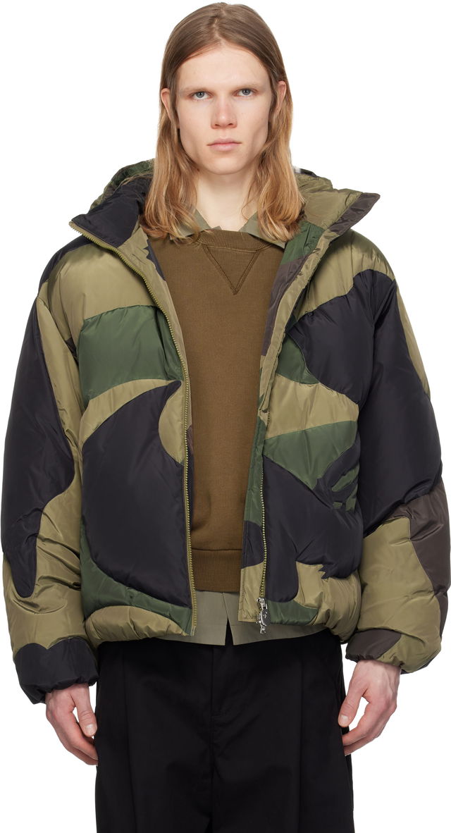Camo Nylon Down Jacket