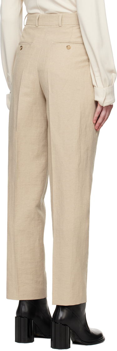 Панталони TOTEME Double-Pleated Trousers Бежово | 243-WRB847-FB0196, 2
