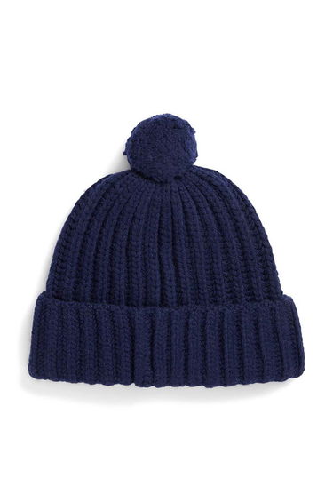 Шапка Polo by Ralph Lauren Embroidered Logo Wool Beanie Тъмно синьо | 455931876, 1