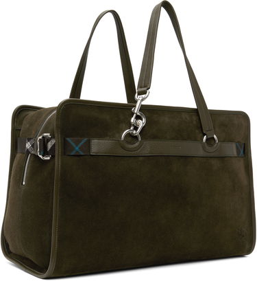 Голяма пазарска чанта Burberry Burberry B Clip Holdall Duffle Bag Зелено | 8107756, 1