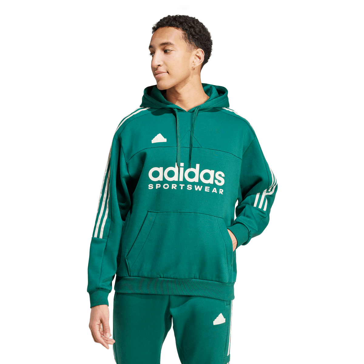 Суитчър adidas Originals TIRO Fleece Hoodie Зелено | IW5938, 0