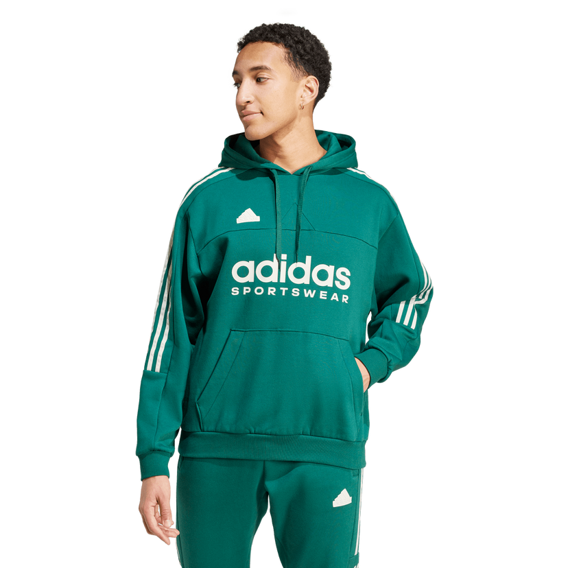 Суитчър adidas Originals TIRO Fleece Hoodie Зелено | IW5938