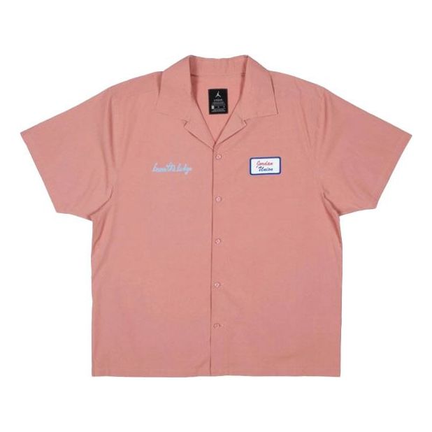 Риза Jordan Jordan Union LA Embroidered Logo Shirt Розово | CV1356-685