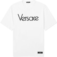 Тениска Versace Men's Tribute Embroidered Tee White Бяло | 1012545-1A09028-1W000, 1