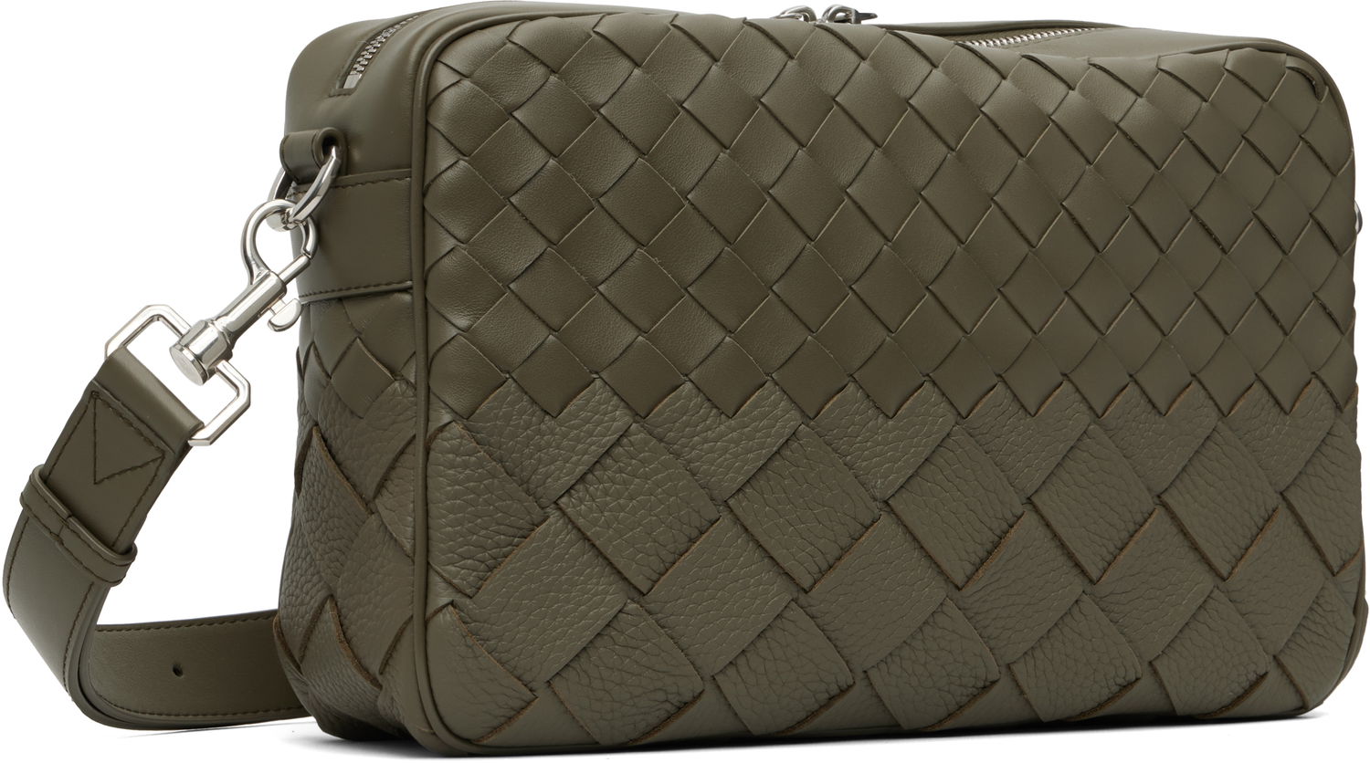 Чанта през рамо Bottega Veneta Bottega Veneta Intrecciato Camera Bag Зелено | 755925V5RL13227, 1