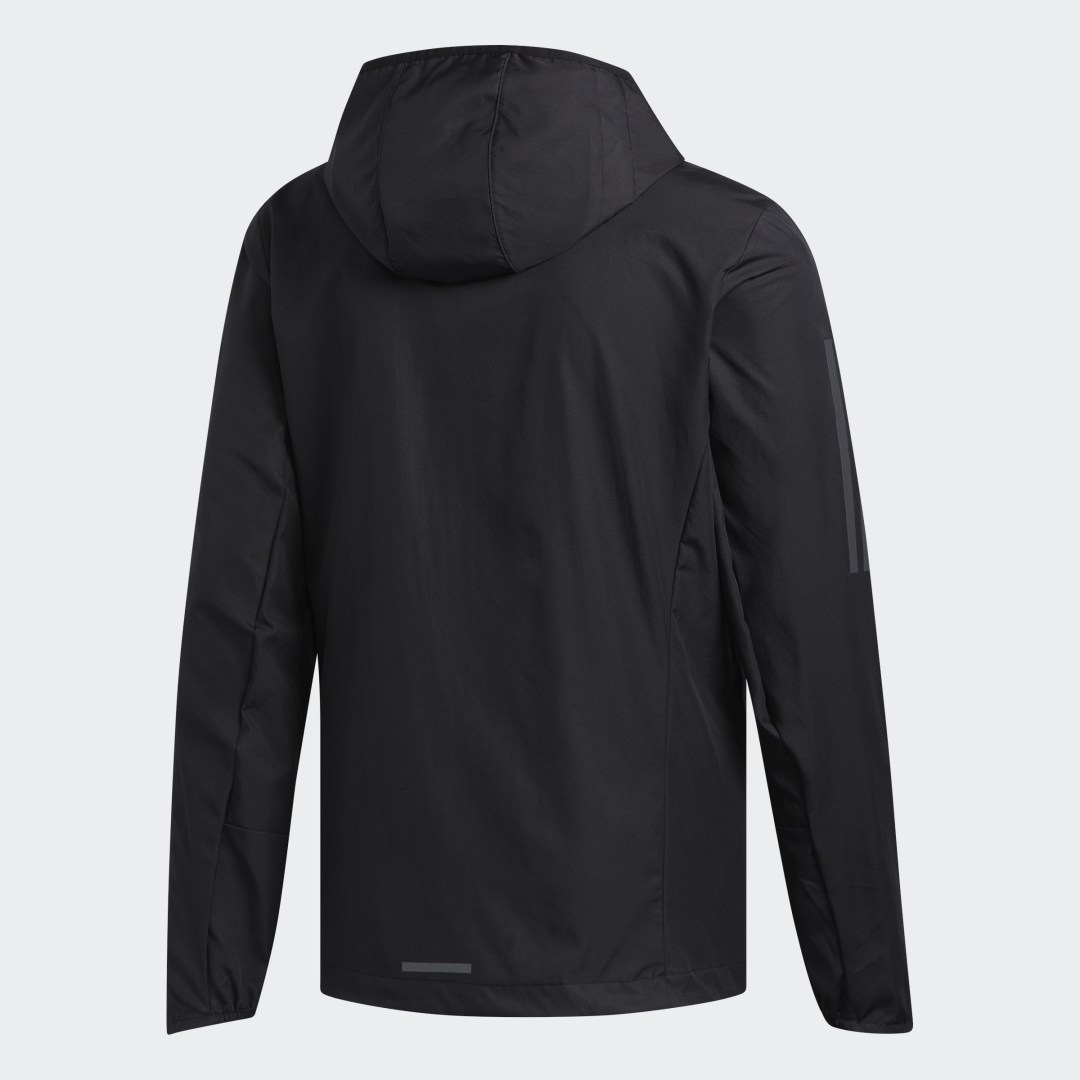 Яке adidas Originals Own the Run Hooded Wind Jacket Черно | FL6964, 1