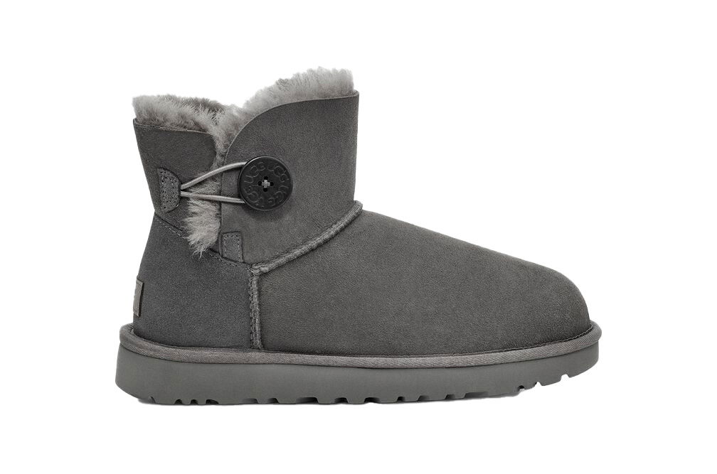 Облекло UGG Mini Bailey Button II Grey (W) Сиво | 1016422-Grey, 0
