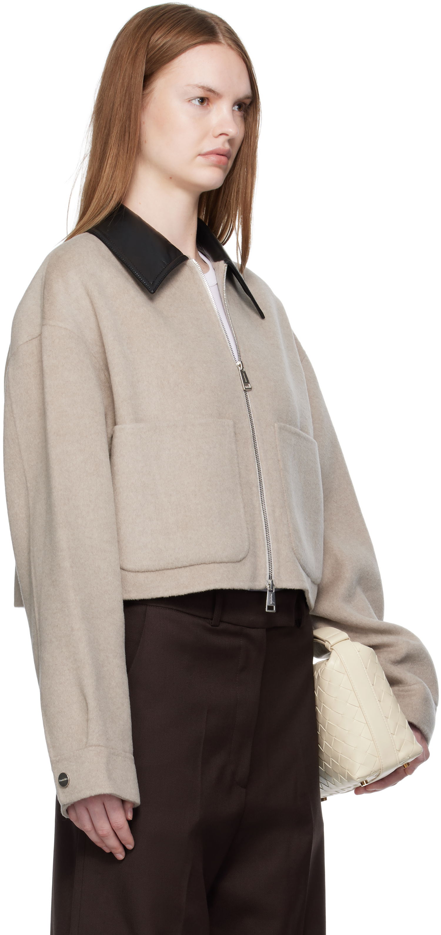 Яке Nanushka Nanushka Phebe Cropped Jacket Бежово | NW25PFJK12392, 1