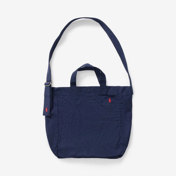 Голяма пазарска чанта Polo by Ralph Lauren Canvas Shopper Tote Тъмно синьо | 405842686005, 0