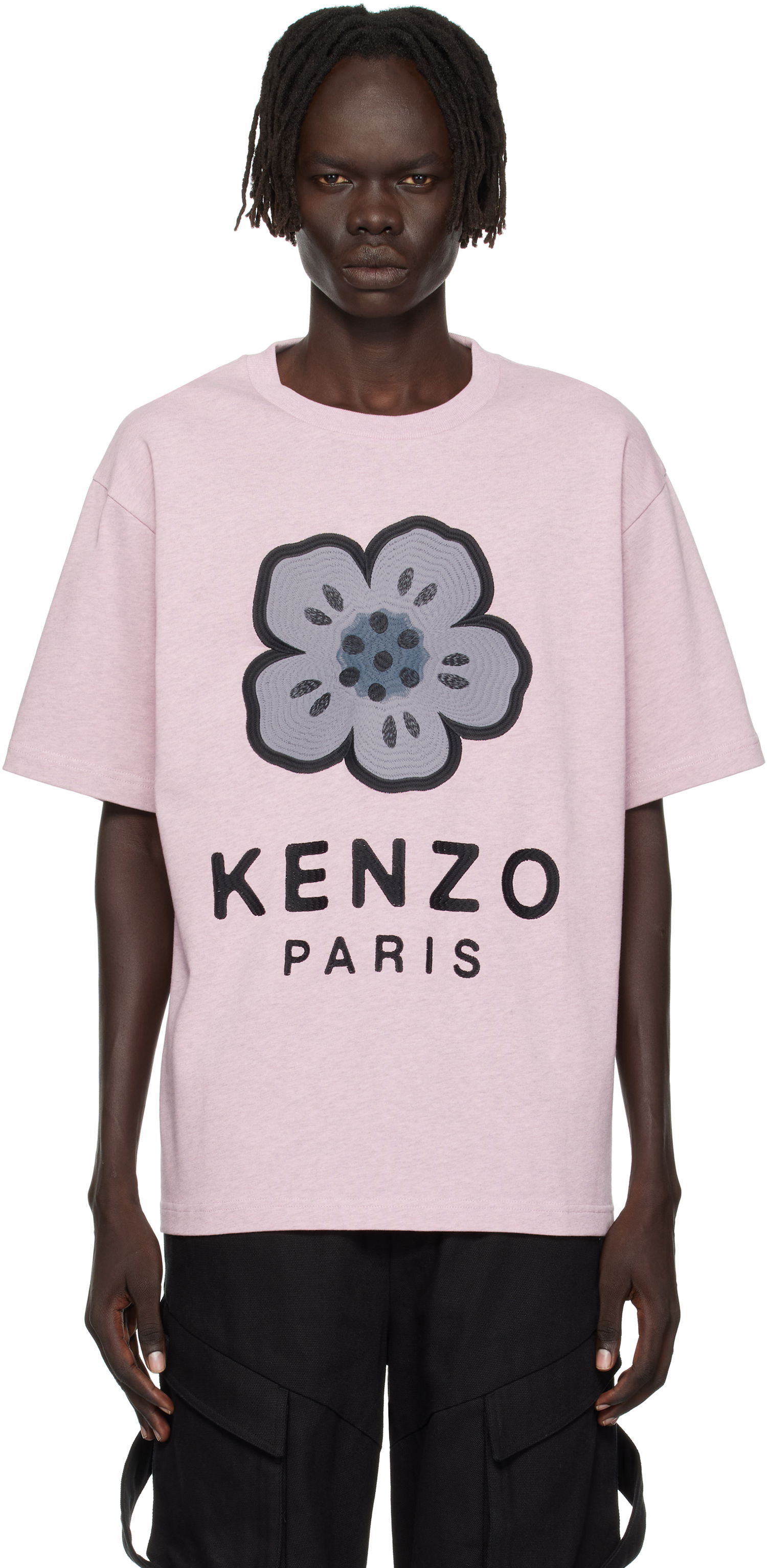Тениска KENZO Kenzo Paris 'Boke Flower' Embroidered Oversized T-Shirt Розово | FF65TS4574SI, 0