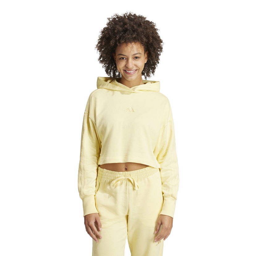 Суитчър adidas Performance Cropped Hoodie W Жълто | IY6853