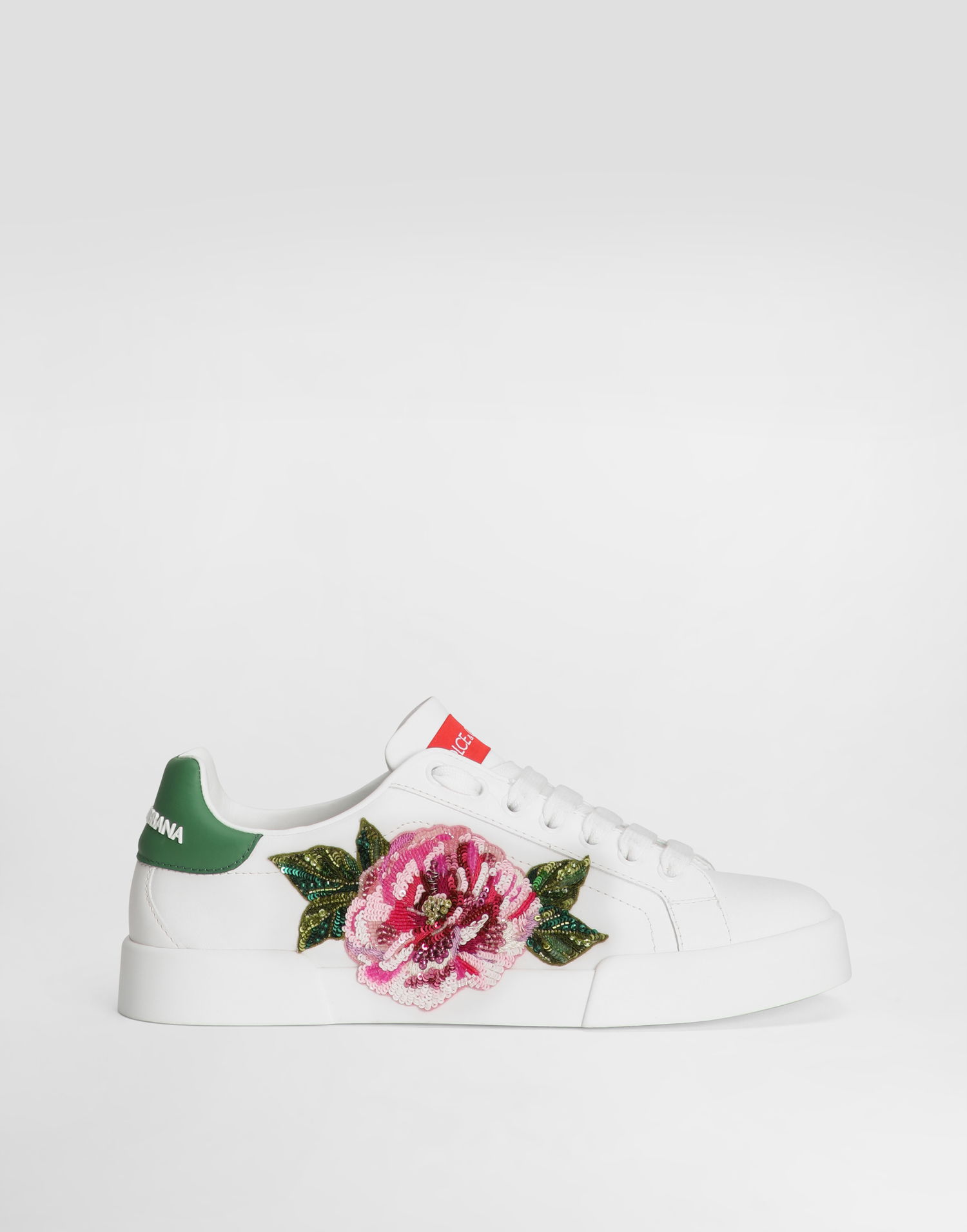 Кецове и обувки Dolce & Gabbana Dolce & Gabbana Portofino Light with Floral Embroidery Бяло | CK2318A6H618B918, 0