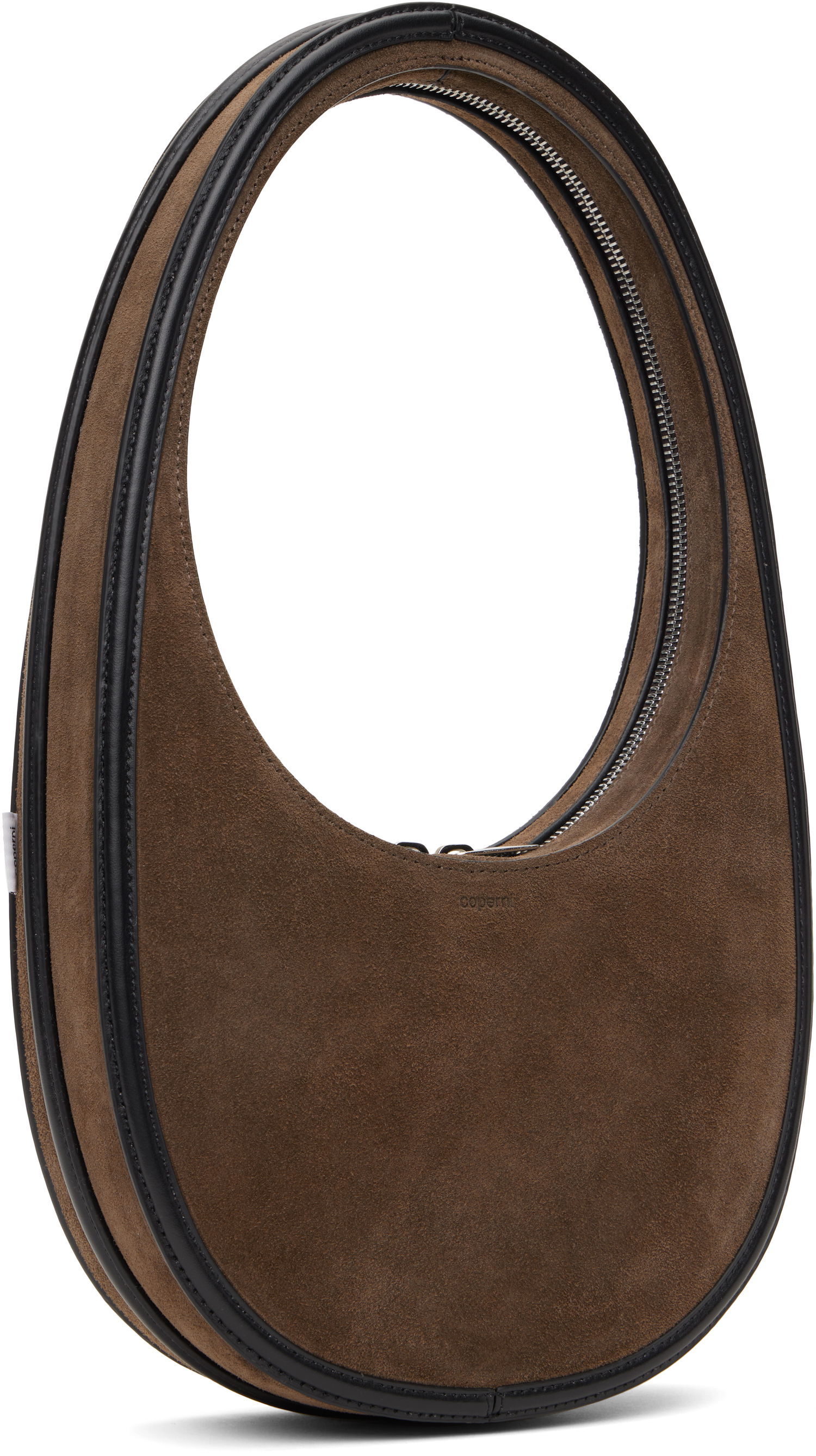 Дамска чанта Coperni Swipe Suede Shoulder Bag Кафяво | COPBA01F6020, 1